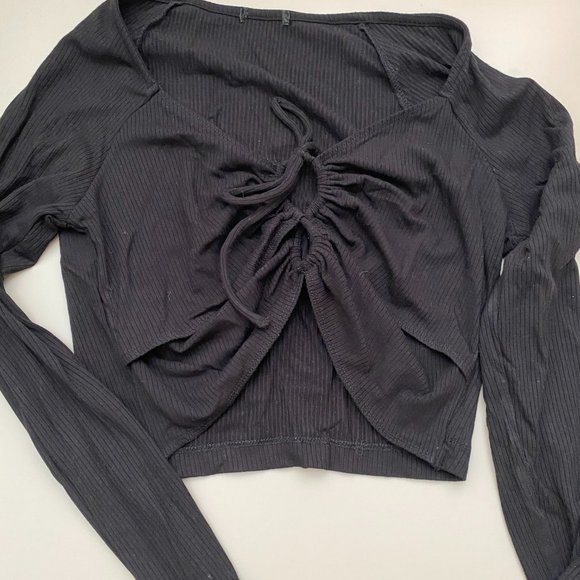 Dynamite criss cross long sleeve top in medium - Picture 2 of 3